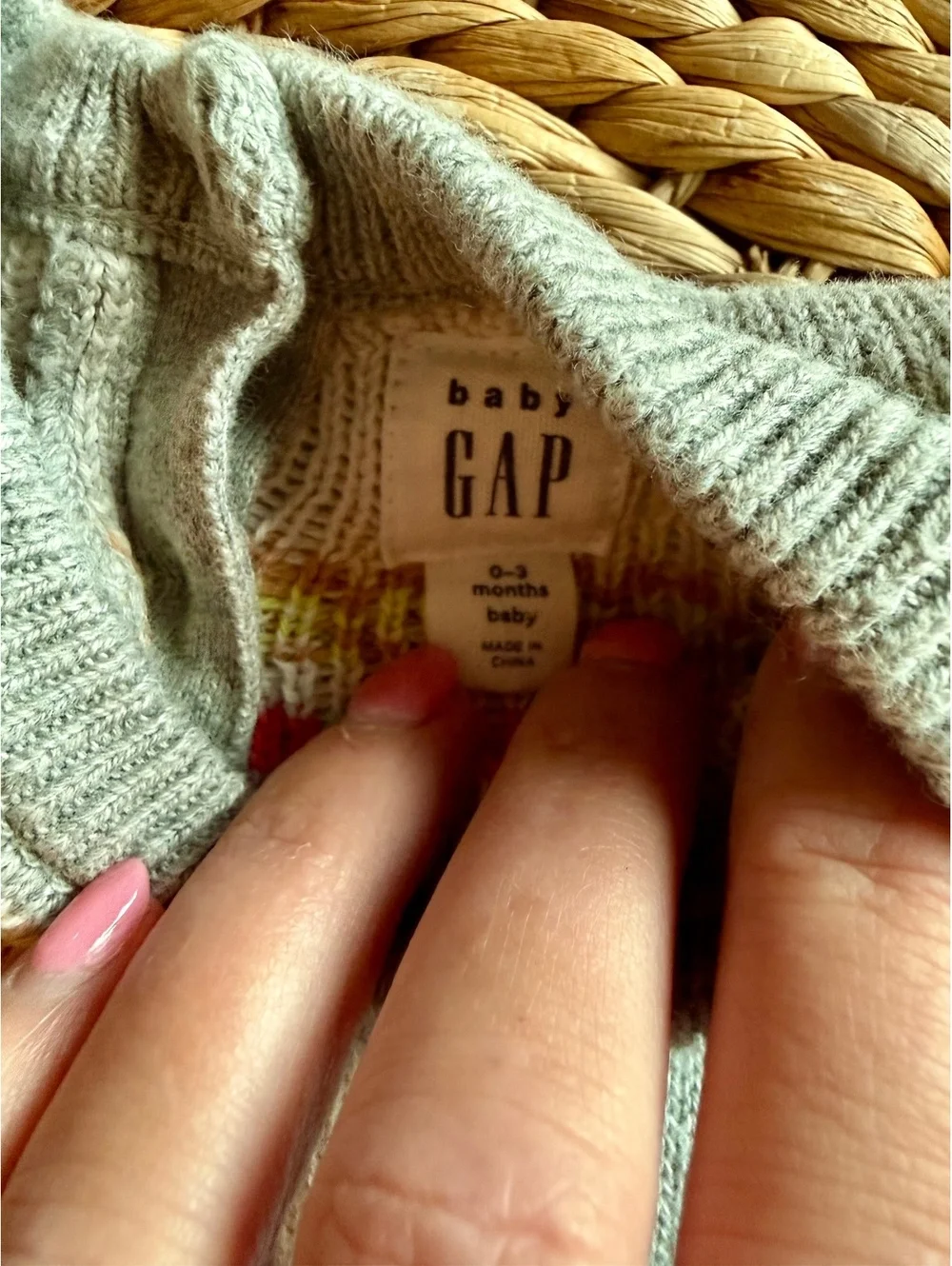 Baby Gap Llama Sweater Dress Sz 0-3 Months